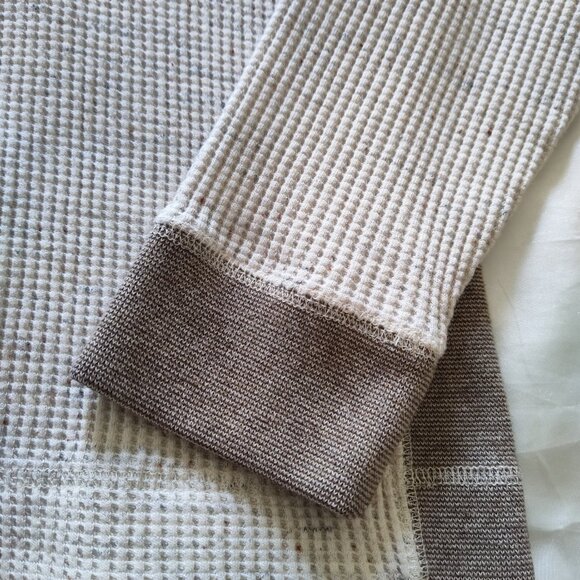 Abercrombie & Fitch Muscle Thermal Waffle Knit Long Sleeve T-shirt Large - Picture 4 of 8